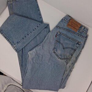 Levi's 505 regular fit straight fit blue jeans 34×34